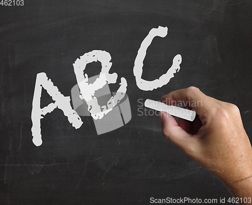 Image of Abc Word Represents Alphabet Letters And Kindergarden
