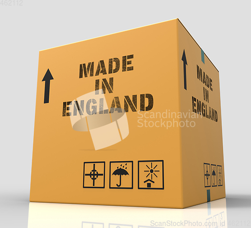 Image of Made In England Means British Product 3d Rendering