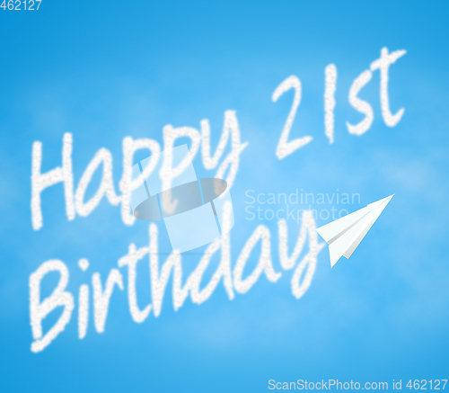 Image of Twenty First Birthday Indicates 21st Celebration Greetings