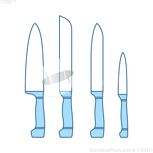 Image of Kitchen Knife Set Icon