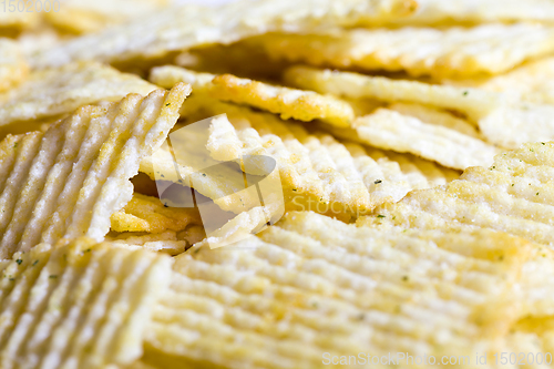 Image of potato fluted chips