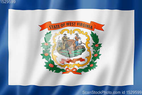 Image of West Virginia flag, USA