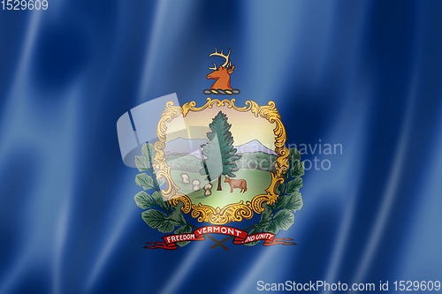 Image of Vermont flag, USA