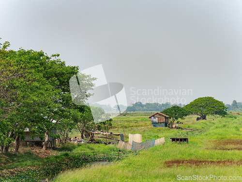 Image of Homes at the Irrawaddy Delta in Myanmar