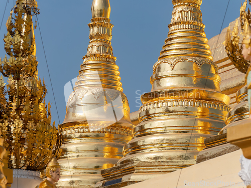 Image of The Shwedagon Pagoda in Yangon, Myanmar