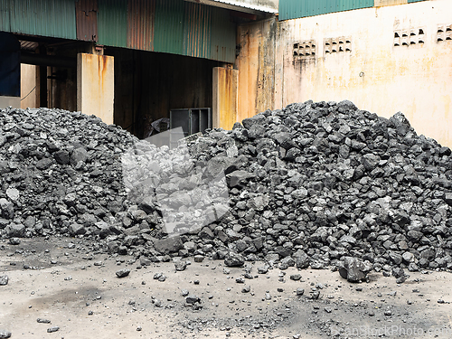 Image of Piles of coal at factory in Vietnam