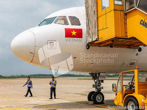 Image of VietJet Airbus A320 NEO at Tho Xuan Airport at Thanh Hoa, Vietna
