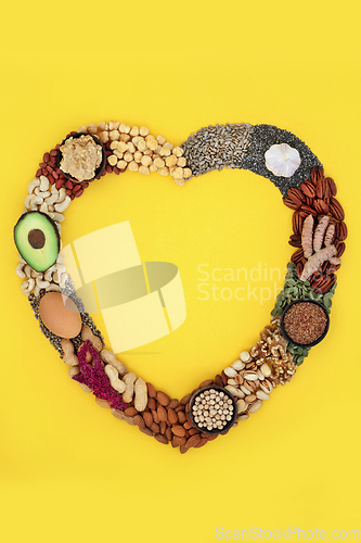 Image of Heart Shape Wreath with Food High Essential Fatty Acids