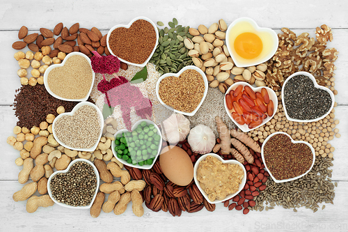 Image of Health Food for a Healthy Heart High in Essential Fatty Acids