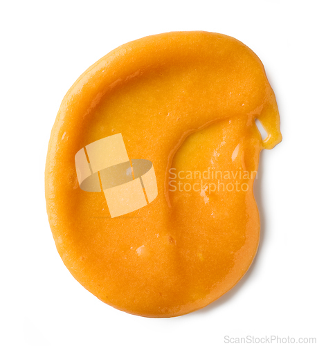 Image of vegetable puree on a white background