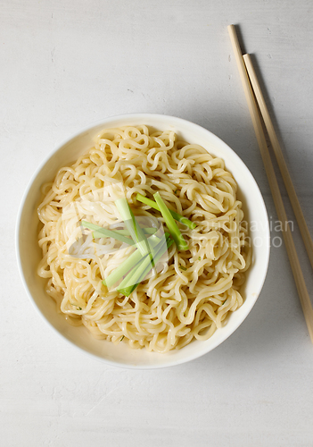 Image of bowl of boiled noodles