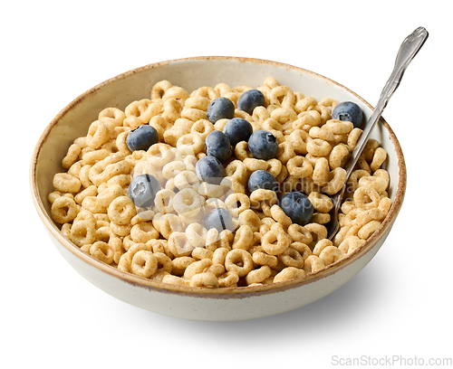 Image of bowl of breakfast cereal rings