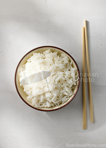 Image of bowl of boiled rice