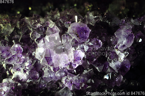 Image of violet amethyst mineral texture