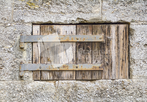 Image of wooden window shutter