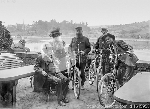 Image of historic bicycle trip