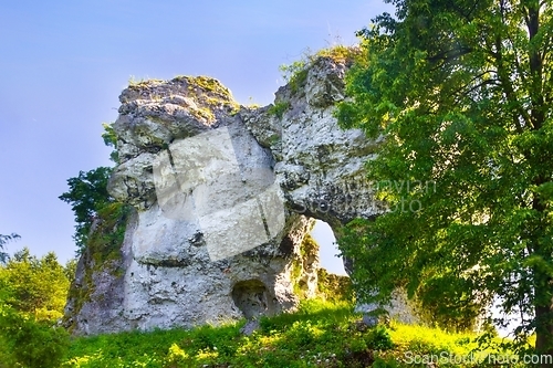 Image of Natural stone gate Brama Suliszowicka in Poland