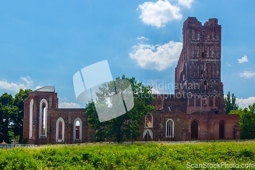 Image of Ruins of Saint Nicholas church in Glogow Poland