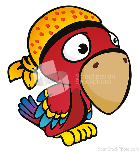 Image of Cute cartoon parrot