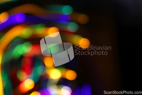 Image of Abstract colorful motion background with blurred lights 