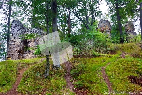 Image of Devin castle ruins in Hamr na Jezere