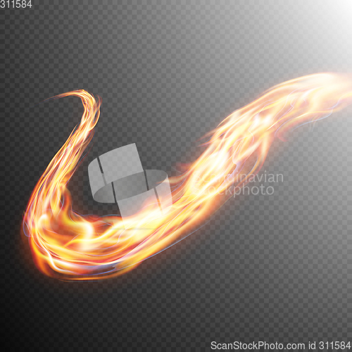 Image of Fire flame frame template. EPS 10