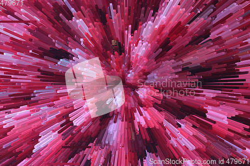 Image of Red abstraction like explosion