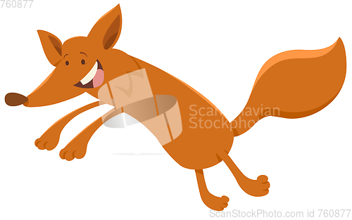 Image of happy fox animal character