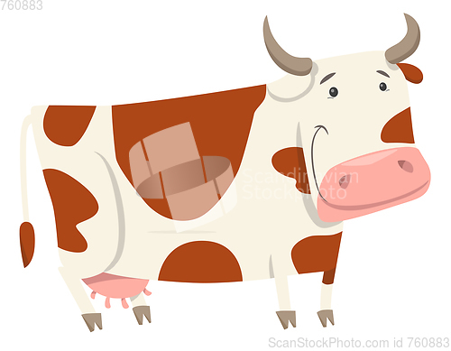 Image of cute cow farm animal character