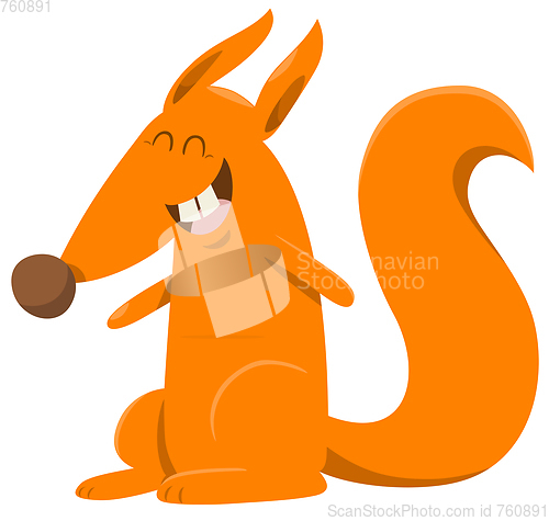 Image of cartoon squirrel animal character
