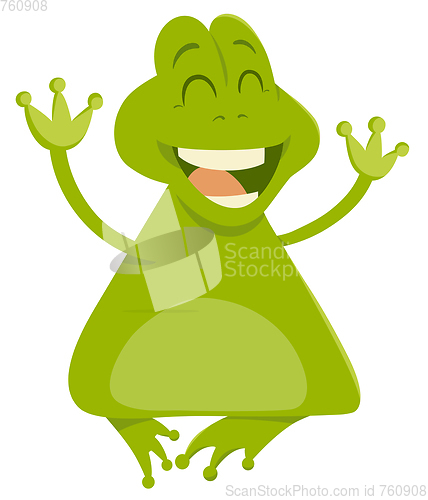 Image of cartoon frog animal character