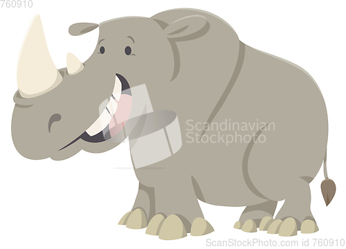 Image of rhino cartoon animal character