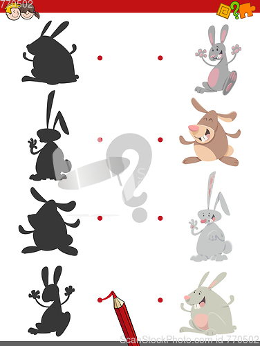 Image of shadow game with rabbits