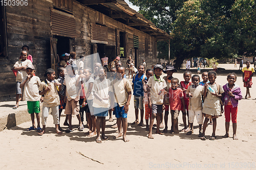 Image of Malagasy school children in classroom, Madagascar