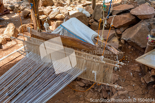 Image of Hand loom in Konso village, Ethiopia