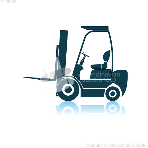 Image of Warehouse Forklift Icon