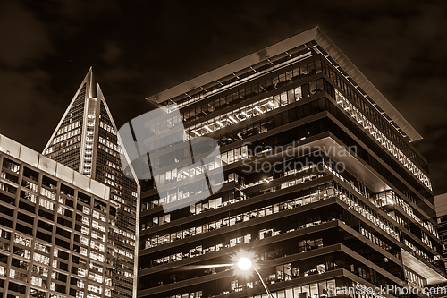 Image of Downtown Charlotte North Carolina USA at Sunrise