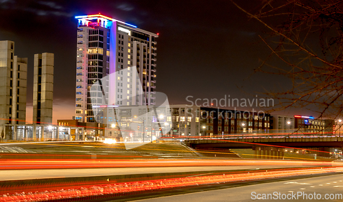 Image of Downtown Charlotte North Carolina USA at Sunrise