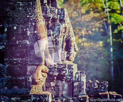 Image of Faces of Bayon temple, Angkor, Cambodia