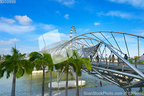 Image of People Helix Bridge Flyer Singapore