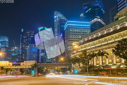 Image of Traffic road Singapore Downtown Core