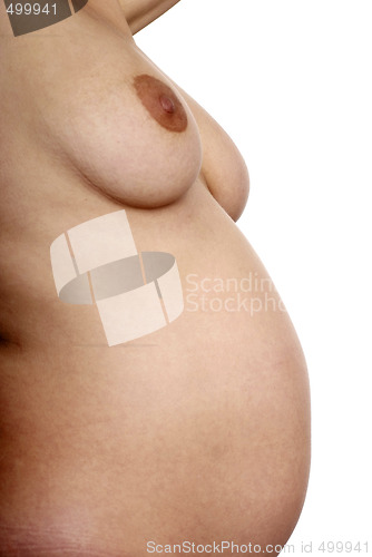 Image of pregnant naked woman