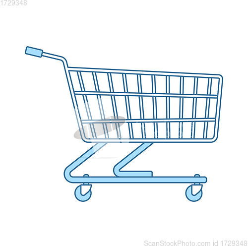 Image of Supermarket Shopping Cart Icon