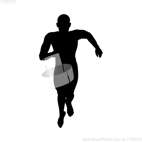 Image of Standing Pose Man Silhouette