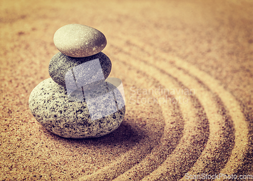 Image of Japanese Zen stone garden