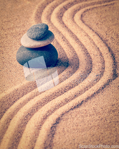 Image of Japanese Zen stone garden