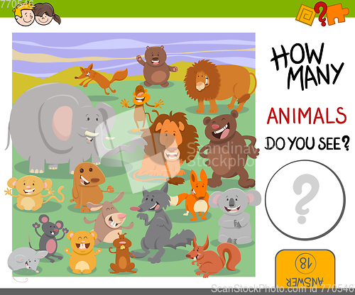 Image of how many animals game
