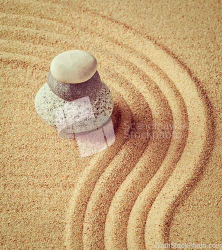 Image of Japanese Zen stone garden