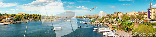 Image of Aswan city panorama