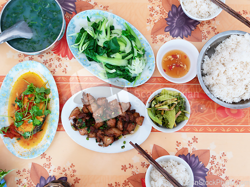 Image of Lunch table for two in Thanh Hoa, Vietnam